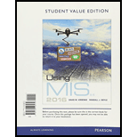 Using MIS, Student Value Edition (9th Edition)