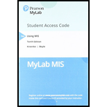 MyLab MIS with Pearson eText -- Access Card -- for Using MIS