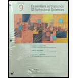 Bundle: Essentials of Statistics for The Behavioral Sciences, Loose-Leaf Version, 9th + LMS Integrated MindTap Psychology, 1 term (6 months) Printed Access Card